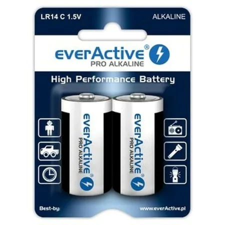 Batteries EverActive Pro LR14 C 1,5 V Type C (2 Unités) de EverActive, Piles jetables - Réf : S9106125, Prix : 3,58 €, Remise...