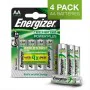 Rechargeable Batteries Energizer Accu Recharge Power Plus 2000 AA BP4 2000 mAh 1,2 V AA HR6 (4 Units) by Energizer, Rechargea...