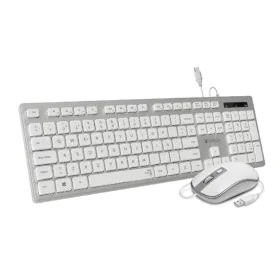 Teclado y Ratón Subblim SUBKBC-CEKE60 Qwerty Español Plateado de Subblim, Packs de teclado y ratón - Ref: M0318030, Precio: 1...