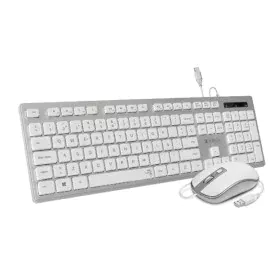 clavier et souris Subblim SUBKBC-CEKE60 Espagnol Qwerty Argenté de Subblim, Ensembles Clavier et Souris - Réf : M0318030, Pri...