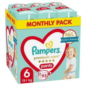 Disposable nappies Pampers Premium 15-25 kg 6 (93 Units) by Pampers, Nappies - Ref: S9108314, Price: 49,94 €, Discount: %