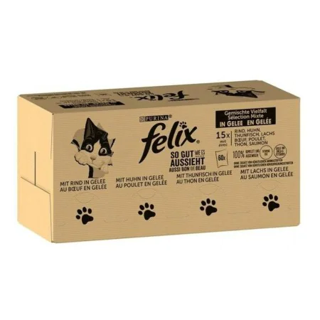 Aliments pour chat Purina Felix Mix Poulet Thon Veau Morue 85 g de Purina, Humide - Réf : S9108657, Prix : 54,63 €, Remise : %