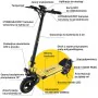 Trottinette Électrique Manta XRIDER F10 Jaune Noir 800 W de Manta, Patins - Réf : S91102346, Prix : 793,87 €, Remise : %