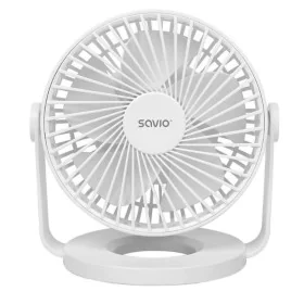 Ventilatore da Tavolo Savio AD-01 WHITE Bianco 5 W di Savio, Ventilatori da tavolo - Rif: S91102591, Prezzo: 19,02 €, Sconto: %