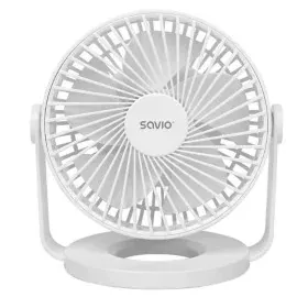 Ventilateur de Bureau Savio AD-01 WHITE Blanc 5 W de Savio, Ventilateurs de table - Réf : S91102591, Prix : 18,76 €, Remise : %