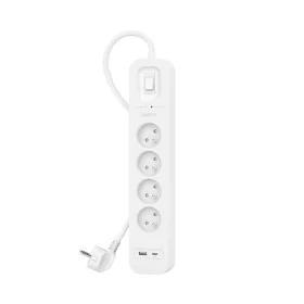 Extensão com 4 tomadas com interruptor Belkin SRB001CA2M (2 m) de Belkin, Réguas - Ref: S91103364, Preço: 34,05 €, Desconto: %