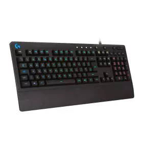 Clavier pour jeu Logitech 920-008093 Espagnol Qwerty Noir de Logitech, Claviers - Réf : S91104625, Prix : 56,91 €, Remise : %