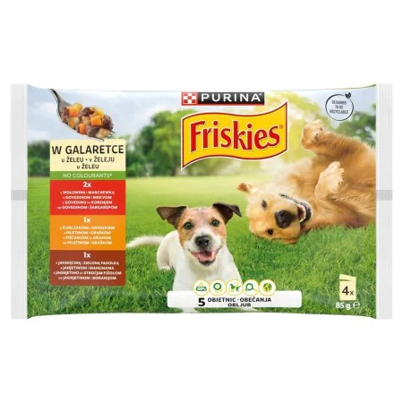 Alimentation humide Purina Friskies in jelly Viande Viande de bœuf 4 x 85 g de Purina, Humide - Réf : S91104822, Prix : 4,01 ...