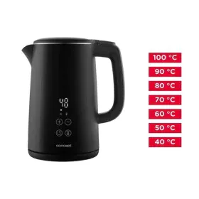 Kettle Concept RK3360 Black Plastic 1850-2200 W 1,5 L by Concept, Electric Kettles - Ref: S91104892, Price: 38,85 €, Discount: %