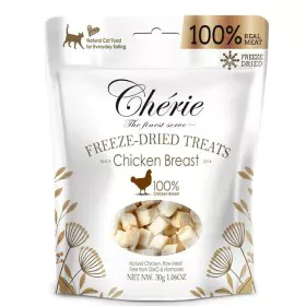 Collation pour Chat Freeze-dried Poulet 30 g de Cherie, Snacks - Réf : S91105089, Prix : 5,69 €, Remise : %