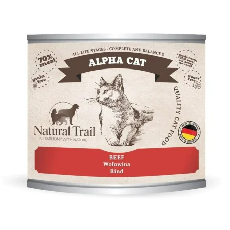 Cat food NATURAL TRAIL Alpha Cat Beef Beef 200 g by NATURAL TRAIL, Wet - Ref: S91105642, Price: 2,78 €, Discount: %