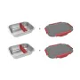 Recipiente contenedor HeatsBox INNER DISH SET Rojo Grafito Plateado Rectangular 0,925 l (2 Unidades) de HeatsBox, Almacenamie...