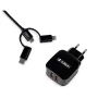 Carregador de Parede Subblim SUB-CHG-1ZWC02 Preto de Subblim, Cabos USB - Ref: M0319208, Preço: 9,35 €, Desconto: %