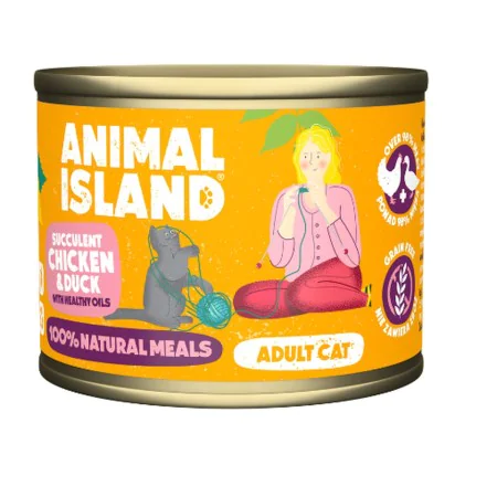 Cat food ANIMAL ISLAND Adult cat Chicken Duck 200 g by ANIMAL ISLAND, Wet - Ref: S91106764, Price: 5,02 €, Discount: %