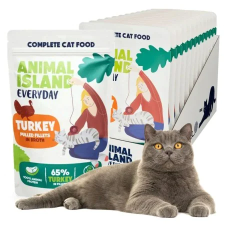 Aliments pour chat ANIMAL ISLAND Turkey 12 x 85 g de ANIMAL ISLAND, Humide - Réf : S91107241, Prix : 9,52 €, Remise : %