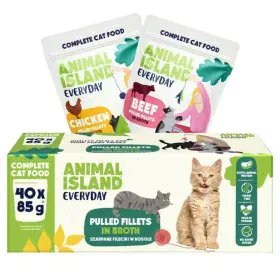 Cat food ANIMAL ISLAND Beef and chicken 40 x 85 g by ANIMAL ISLAND, Wet - Ref: S91107243, Price: 31,63 €, Discount: %