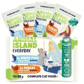 Cat food ANIMAL ISLAND Turkey 4 x 85 g by ANIMAL ISLAND, Wet - Ref: S91107255, Price: 4,77 €, Discount: %