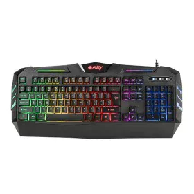 Clavier Fury NFU-0868 Noir Multicouleur QWERTY Qwerty US de Fury, Claviers - Réf : S91107441, Prix : 17,71 €, Remise : %