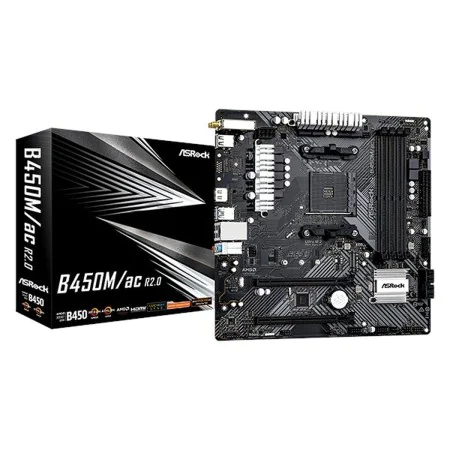 Placa Base ASRock B450M/AC R2.0 AMD B450 AMD AM4 de ASRock, Placas base - Ref: S91107655, Precio: 79,09 €, Descuento: %