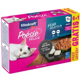 Comida para gato Vitakraft Poesie Delice Fish selection Peixe de Vitakraft, Húmida - Ref: S91107696, Preço: 6,84 €, Desconto: %