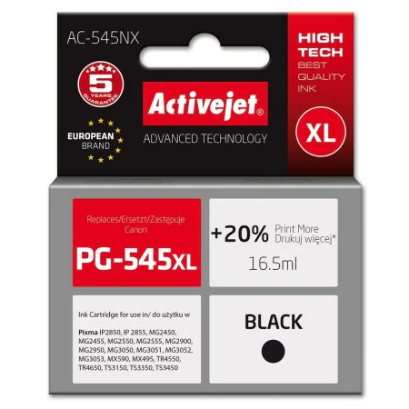 Cartuccia ad Inchiostro Originale Activejet AC-545NX Nero di Activejet, Toner e inchiostro per stampante - Rif: S91107782, Pr...