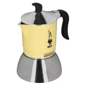 Italian Coffee Pot Bialetti 29591 Yellow Stainless steel Aluminium 200 ml 4 Cups by Bialetti, Stovetop Coffee Makers - Ref: S...