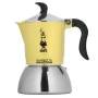 Italian Coffee Pot Bialetti 29591 Yellow Stainless steel Aluminium 200 ml 4 Cups by Bialetti, Stovetop Coffee Makers - Ref: S...