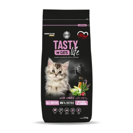 Aliments pour chat Biofeed Tasty Cats Life Lapin 1,5 Kg de Biofeed, Sèche - Réf : S91108441, Prix : 11,16 €, Remise : %