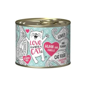 Cat food LOVE IS WHERE A CAT IS 2191740 Chicken 200 g by LOVE IS WHERE A CAT IS, Wet - Ref: S91108695, Price: 3,50 €, Discoun...