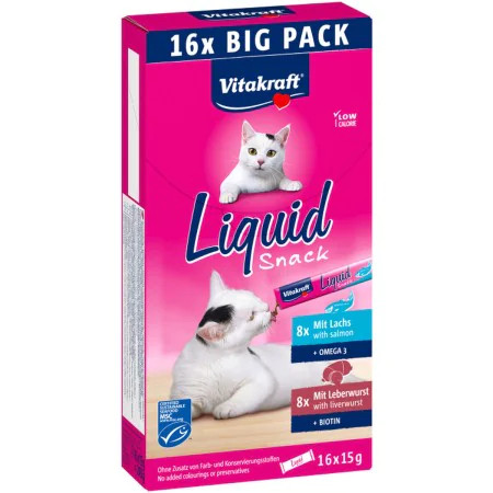 Lanche para Gato Vitakraft Liquid Frango de Vitakraft, Snacks - Ref: S91108703, Preço: 6,85 €, Desconto: %