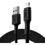 Cable Lightning Green Cell KABGC12 Negro 2 m de Green Cell, Cables USB - Ref: S91108856, Precio: 7,67 €, Descuento: %