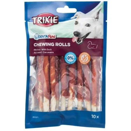 Dog Snack Trixie Denta Fun Duck Chewing Rolls Duck 80 g by Trixie, Biscuits, cakes and snacks - Ref: S9111543, Price: 4,44 €,...