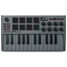 Controlador Akai MPK Mini MK3 Grey MIDI de Akai, Controladores MIDI - Ref: S9114751, Preço: 101,43 €, Desconto: %