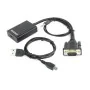 Adaptador VGA para HDMI com Áudio GEMBIRD A-VGA-HDMI-01 Preto de GEMBIRD, Acessórios para leitores de MP3 - Ref: S9115207, Pr...