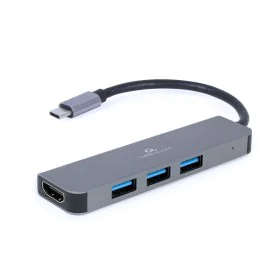 4-Port USB-C Hub GEMBIRD A-CM-COMBO2-01 Weiß Grau von GEMBIRD, USB-Hubs - Ref: S9115216, Preis: 16,52 €, Rabatt: %