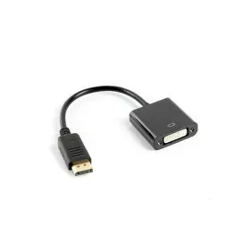 Adaptador DisplayPort a DVI Lanberg AD-0007-BK Negro 10 cm de Lanberg, Cables - Ref: S9115316, Precio: 5,31 €, Descuento: %