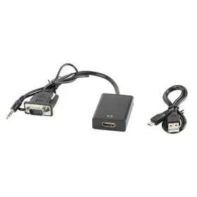 Adaptateur HDMI vers VGA Lanberg AD-0021-BK de Lanberg, Accessoires pour lecteurs MP3 - Réf : S9115326, Prix : 7,79 €, Remise...