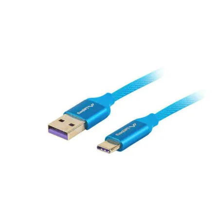 Câble USB A vers USB-C Lanberg CA-USBO-21CU-0010-BL Bleu 1 m (1 Unité) ( 1m) de Lanberg, Câbles USB - Réf : S9115387, Prix : ...