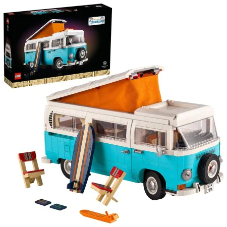 Playset Lego Volkswagen T2 Camper Van 10279 2207 Pezzi 14 x 15 x 35 cm di Lego, Playset con figure di giocattoli - Rif: S9117...