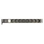 Schuko 19" 8 Way Multi-socket Adapter with On / Off Switch GEMBIRD EG-PDU-014-F (3 m) by GEMBIRD, Power Strips - Ref: S911821...