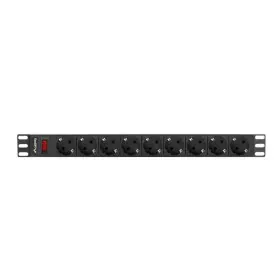 Steckerleiste mit 9 Steckdosen und Schalter Lanberg PDU-09F-0300-BK (3 m) von Lanberg, Mehrfachsteckdosen - Ref: S9118246, Pr...