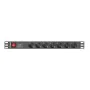 Réglette Lanberg PDU-07F-0200-IEC-BK (1 m) (2 m) de Lanberg, Multiprises - Réf : S9118247, Prix : 24,08 €, Remise : %