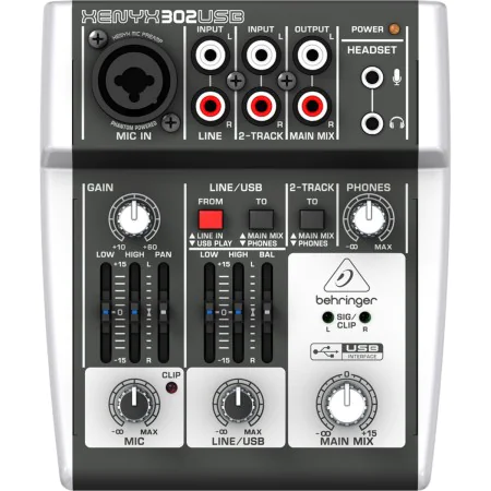 Misturador Behringer X302USB de Behringer, Mesas de mistura - Ref: S9120751, Preço: 70,62 €, Desconto: %