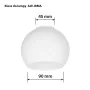 Lamp Shade Activejet Irma White Glass 13 x 10 x 9,5 cm by Activejet, Lamp Shades - Ref: S9121622, Price: 8,64 €, Discount: %