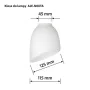 Lamp Shade Activejet BENITA White Glass 26 x 12 x 12,5 cm by Activejet, Lamp Shades - Ref: S9121624, Price: 9,00 €, Discount: %