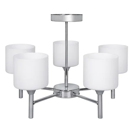 Suspension Activejet AJE-MIRA 5P Blanc Argenté Métal 40 W 47,5 x 34 x 47,5 cm de Activejet, Plafonniers - Réf : S9121637, Pri...