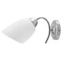 Wall Light Activejet NIKITA 1P Nikiel White nickel Metal Glass 60 W 220-240 V 26 x 12 x 12,5 cm 30 x 12 x 15 cm (1 Piece) by ...