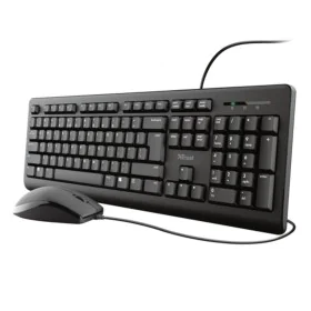 Tastatur mit Maus Trust Primo Schwarz Qwerty Spanisch QWERTY von Trust, Tastaturen - Ref: M0320944, Preis: 18,69 €, Rabatt: %