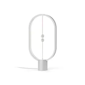 Desk lamp Allocacoc Heng Balance Ellipse White Soft green Plastic 23 x 36 x 16 cm by Allocacoc, Bedside and Table Lamps - Ref...