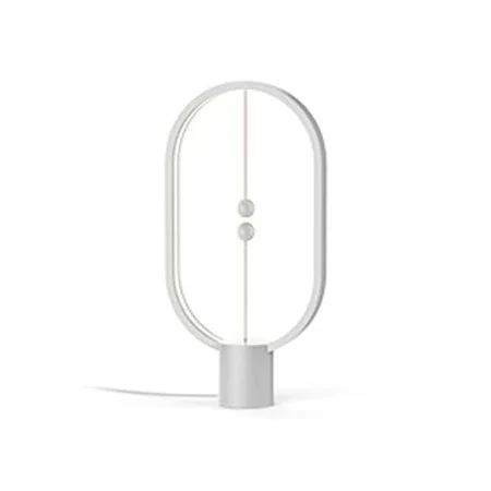 Desk lamp Allocacoc Heng Balance Ellipse White Soft green Plastic 23 x 36 x 16 cm by Allocacoc, Bedside and Table Lamps - Ref...